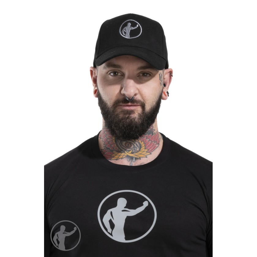 Invincible Rubber Black Baseball Cap