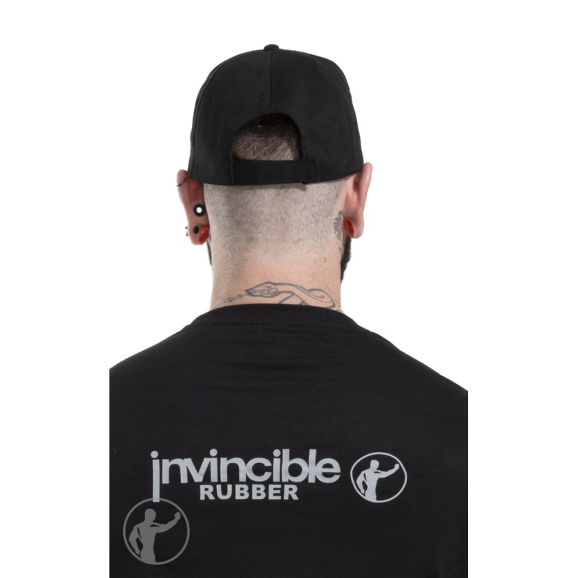 Invincible Rubber Black Baseball Cap