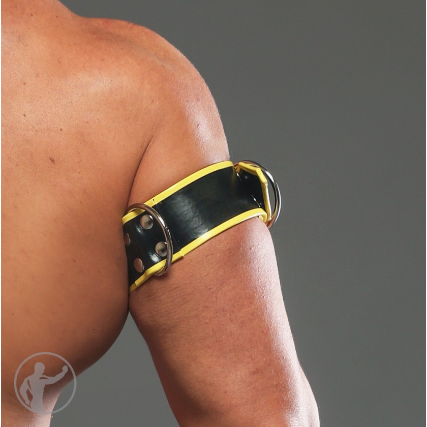 Rubber Officer Buckle Up Arm Bands 32cm Bicep