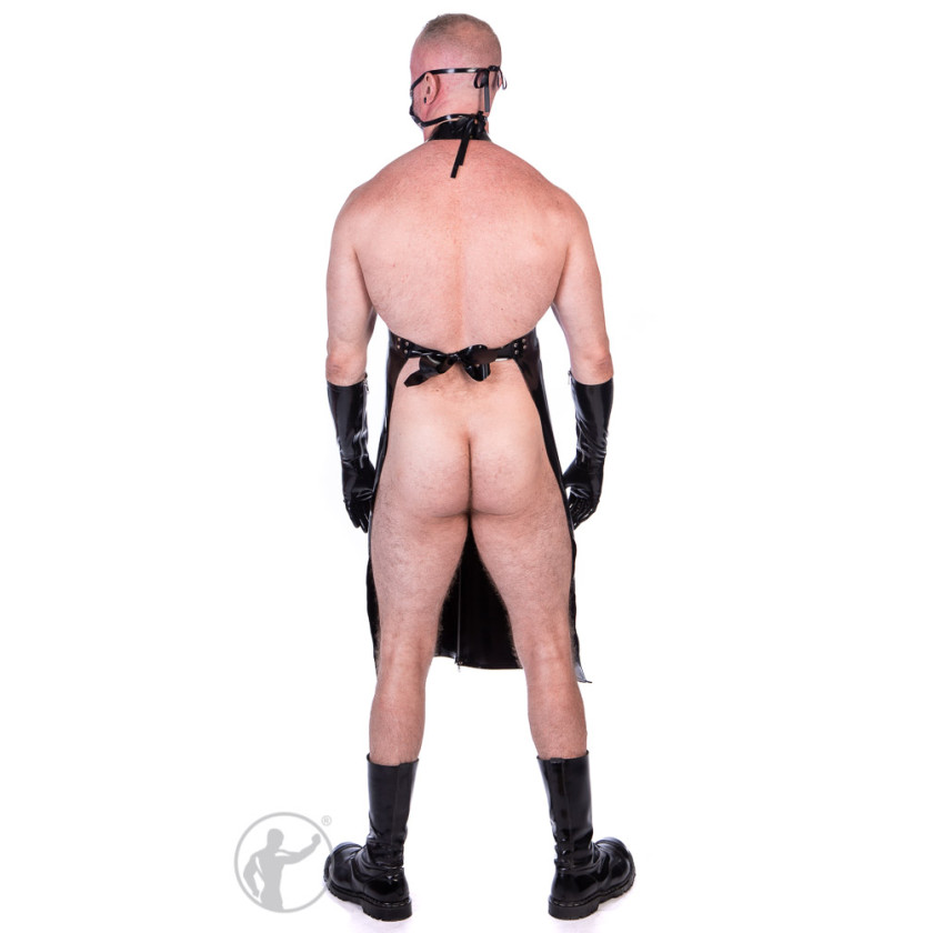 Rubber Butchers Apron & Mask Zip Up Front