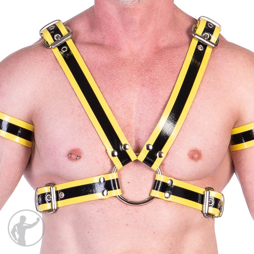 Rubber Upper Body Harness With Trim