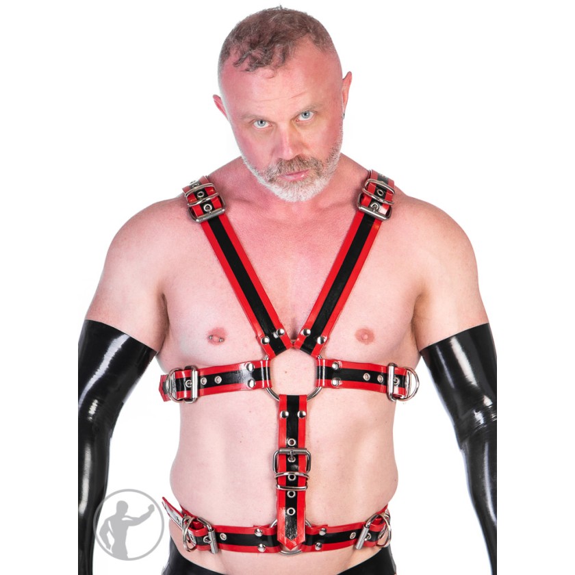 Rubber Full Body Harness With Trim