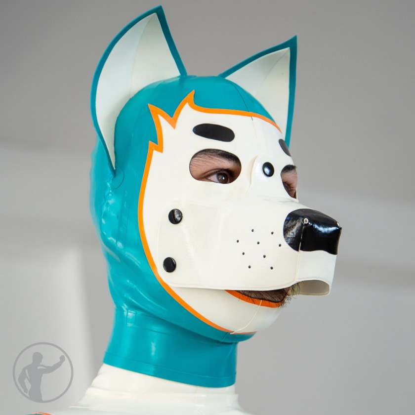 Latex K-9 Hood