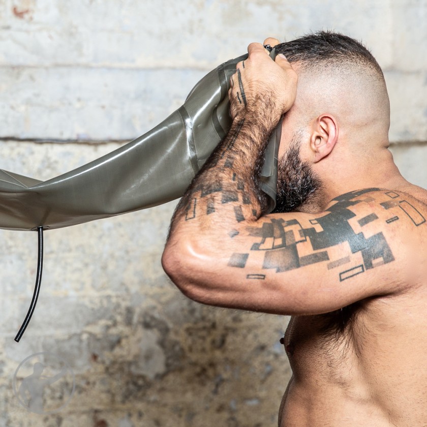 Rubber Double Breathing Hood