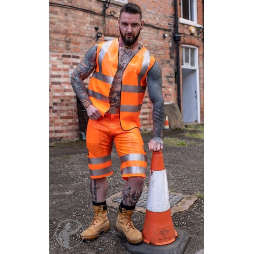 Rubber Hi Vis Vest & Cargo Short Bundle