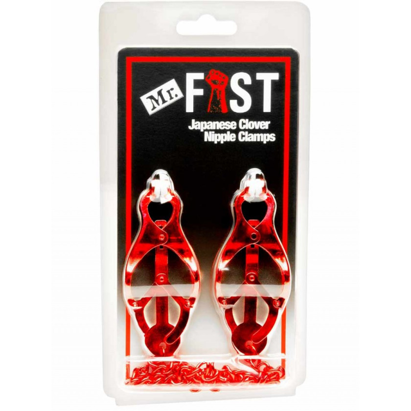 Mr Fist Nipple Japanese Clamps Red