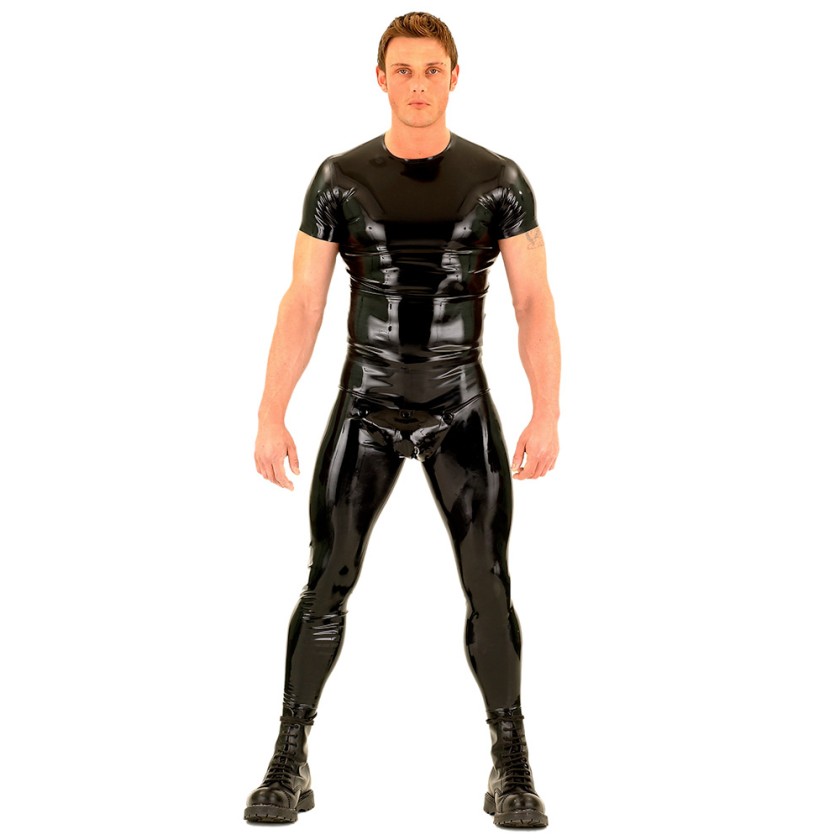 Rubber Cod Piece Leggings