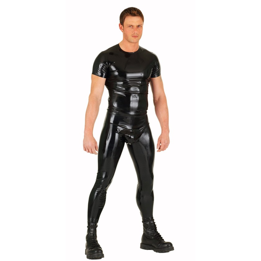 Rubber  Cod Piece Leggings