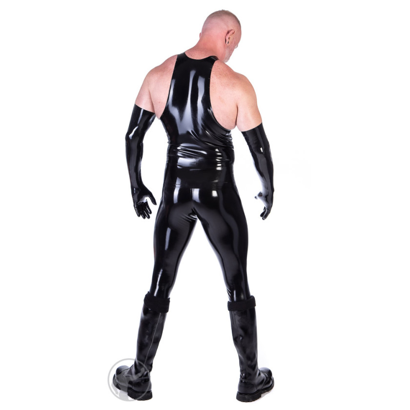 Rubber Leggings With Sheath