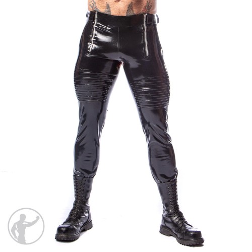 Rubber Dirty Biker Jeans