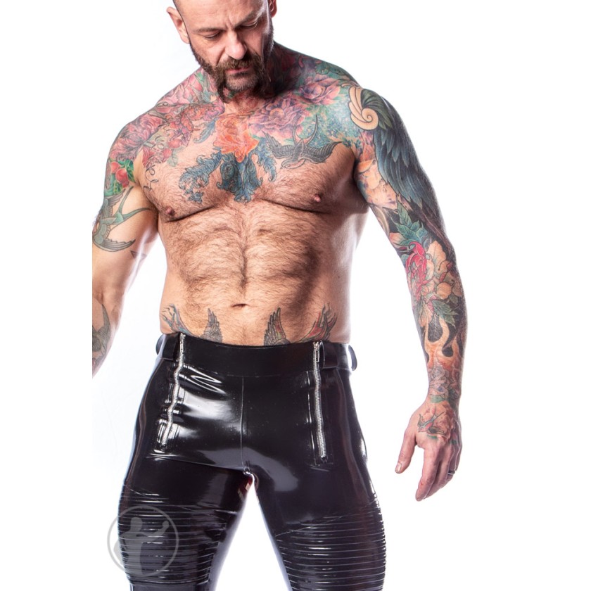 Rubber Dirty Biker Jeans