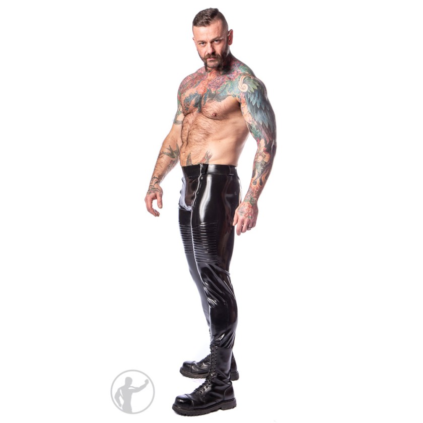 Rubber Dirty Biker Jeans