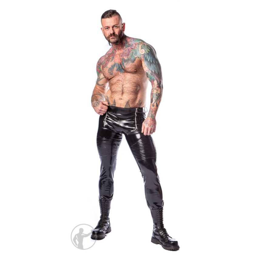 Rubber Dirty Biker Jeans