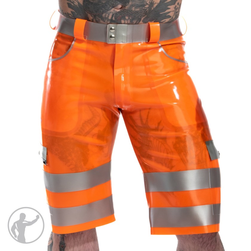 Rubber Hi Vis Cargo Shorts