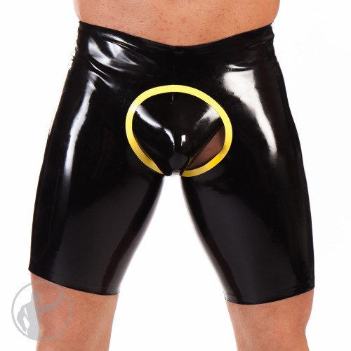 Rubber Chap Trimmed Shorts 