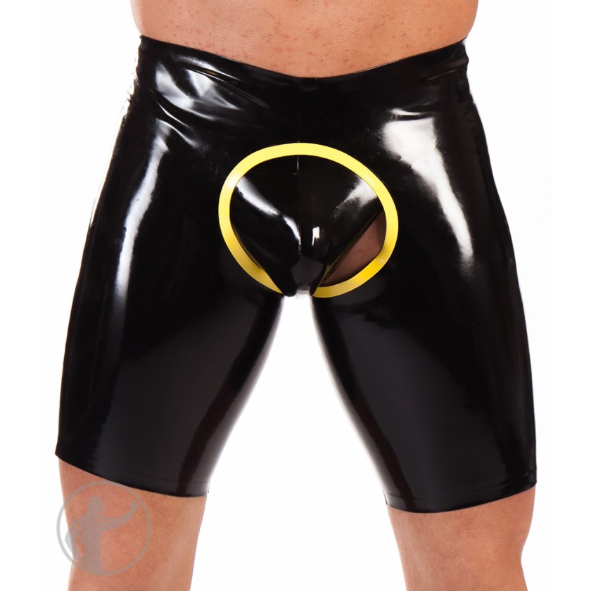 Rubber Chap Trimmed Shorts