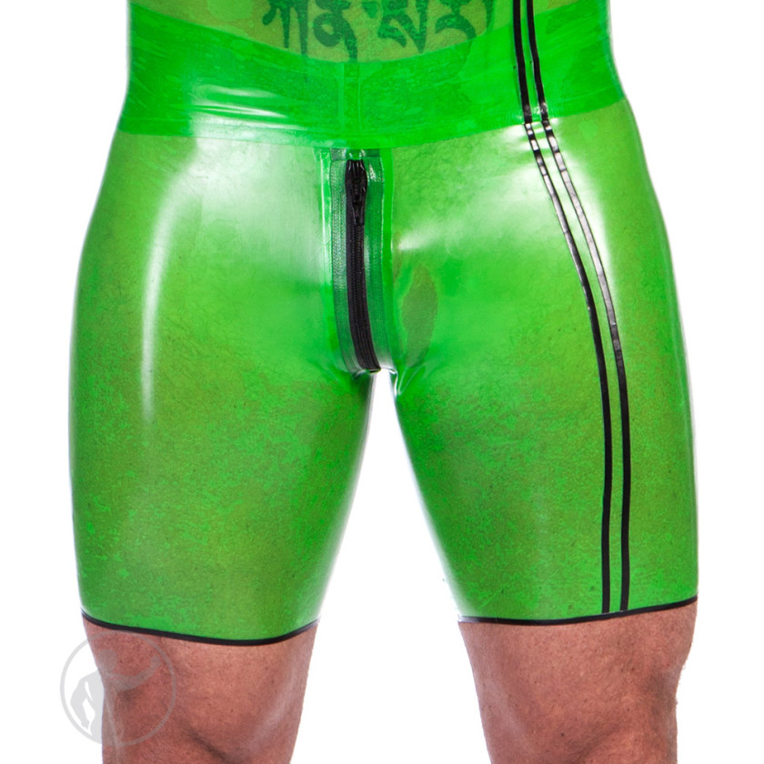 Rubber Trax Shorts Front Zip
