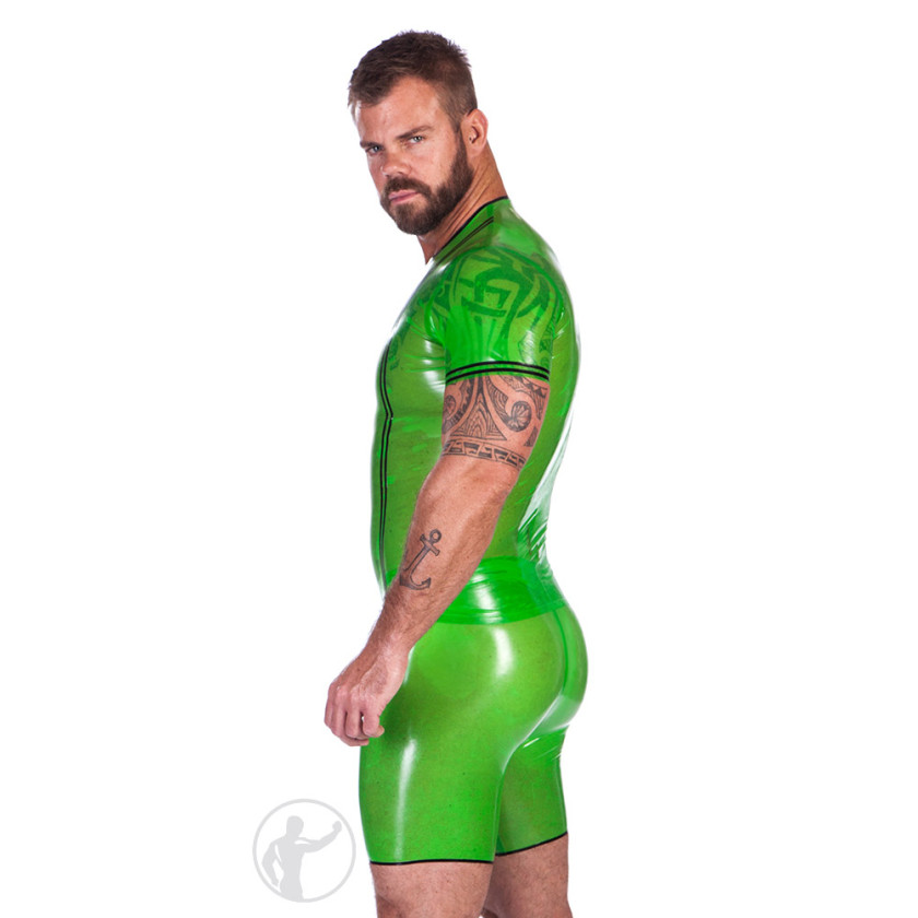 Rubber Trax Shorts Front Zip