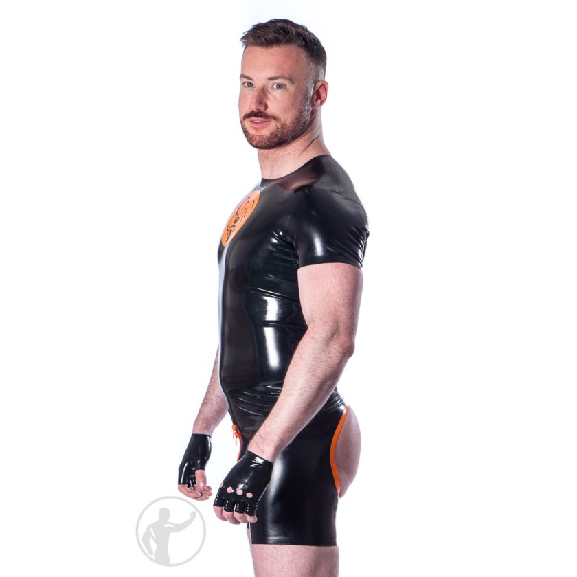 Rubber Dirty Pup Backless Shorts