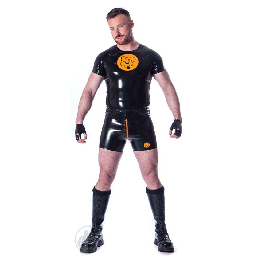 Rubber Dirty Pup Backless Shorts
