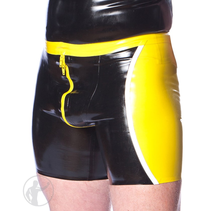 Rubber Raid Shorts With Thru Zip