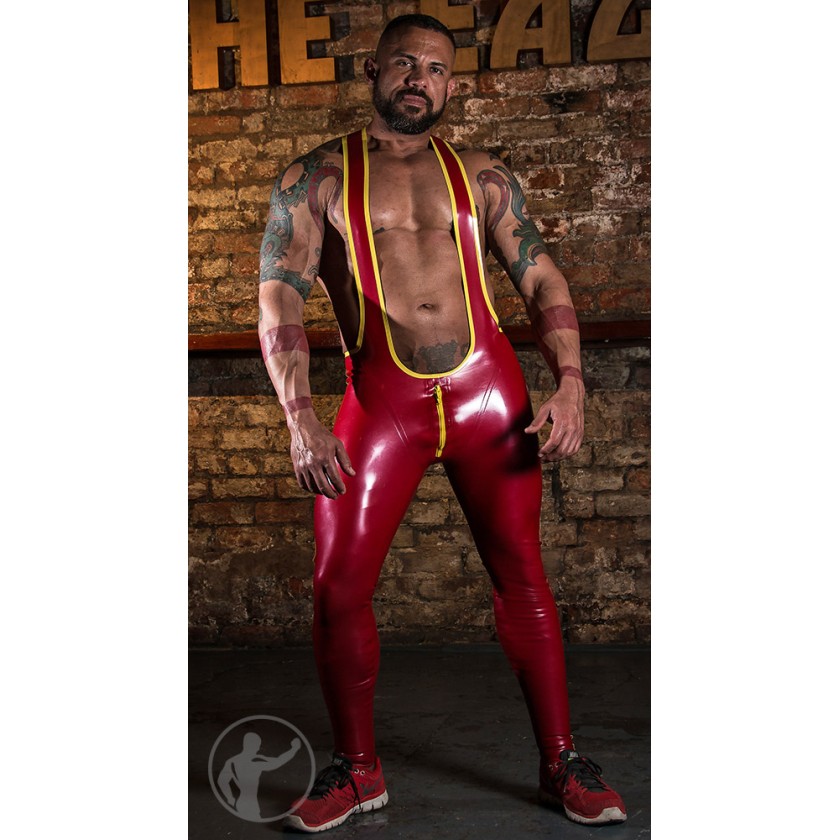 Rubber Pro Grappler Suit With Trim