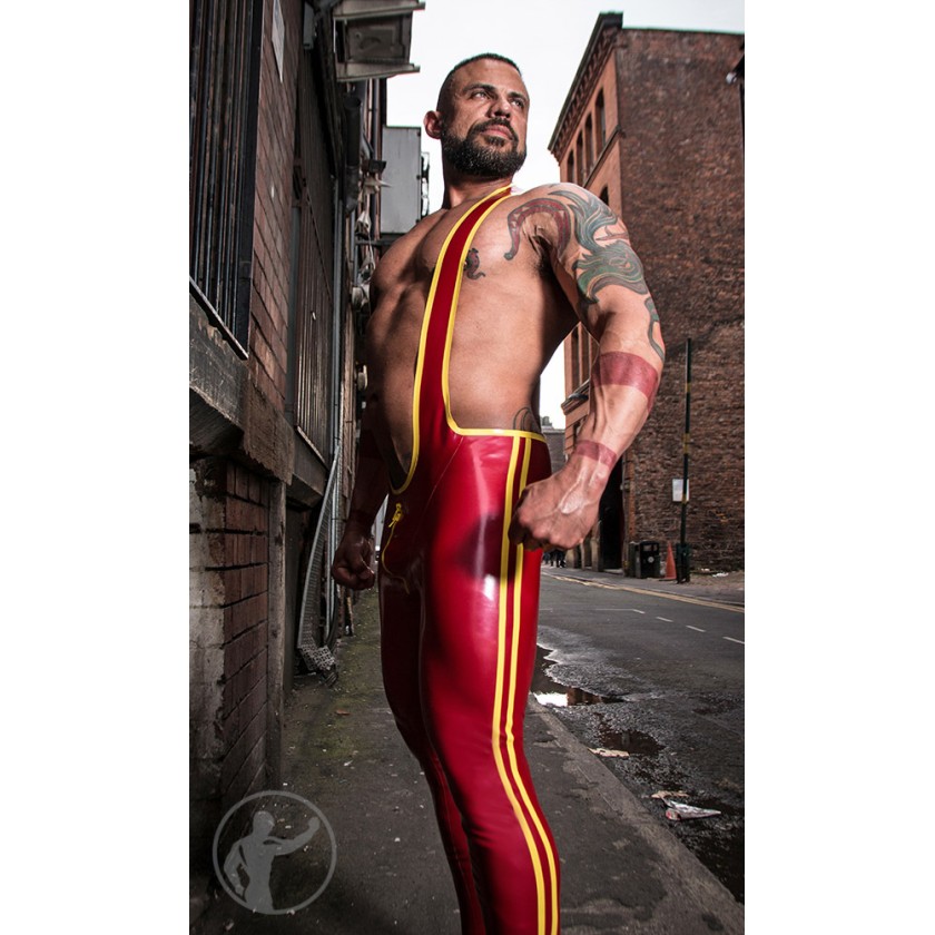 Rubber Pro Grappler Suit With Trim