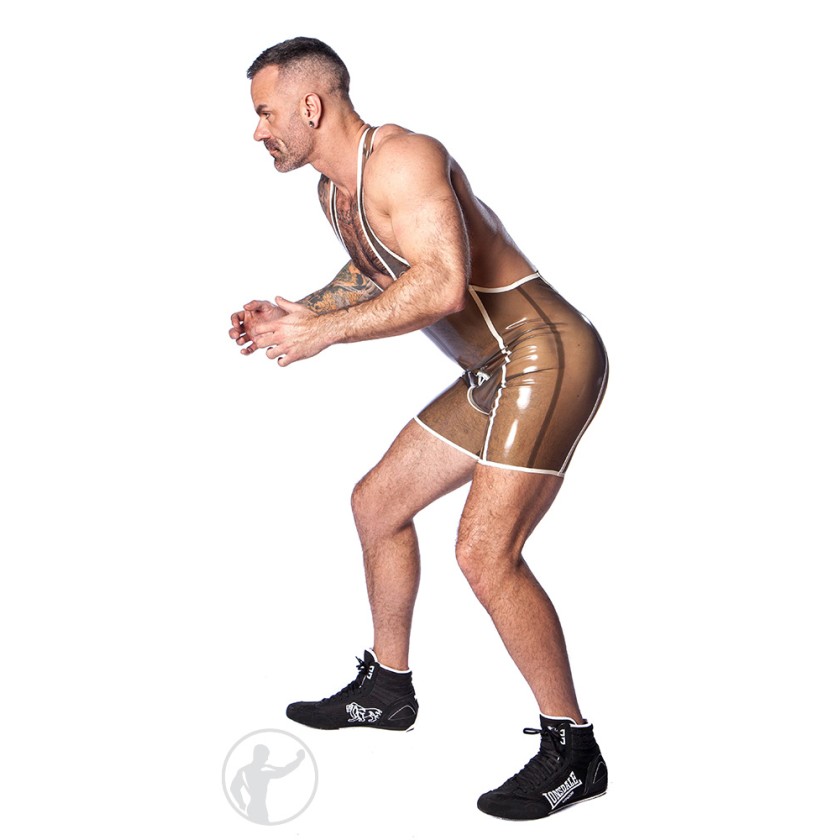 Rubber Coach Wrestling Singlet