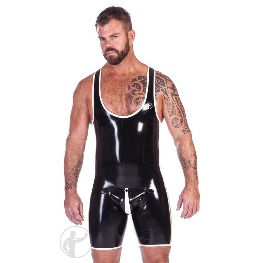 Rubber V2 Tri Suit with Rear Zip