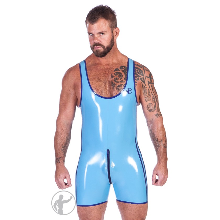 Rubber V3 Backless Tri Suit With Pouch Front