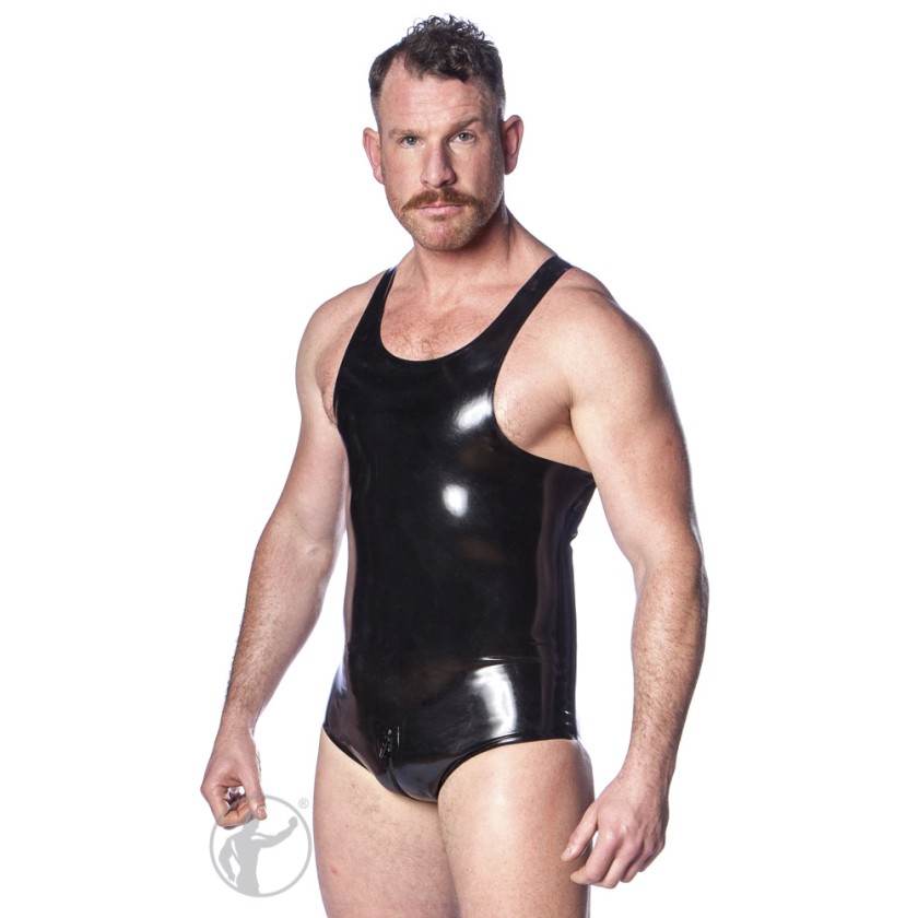 Rubber Saxon Unitard