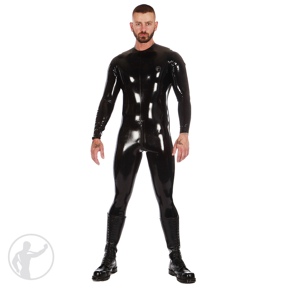 Latex Gummi Rubber Catsuit Overall Ganzanzug// 3 wege RV// 3way crotch zipper