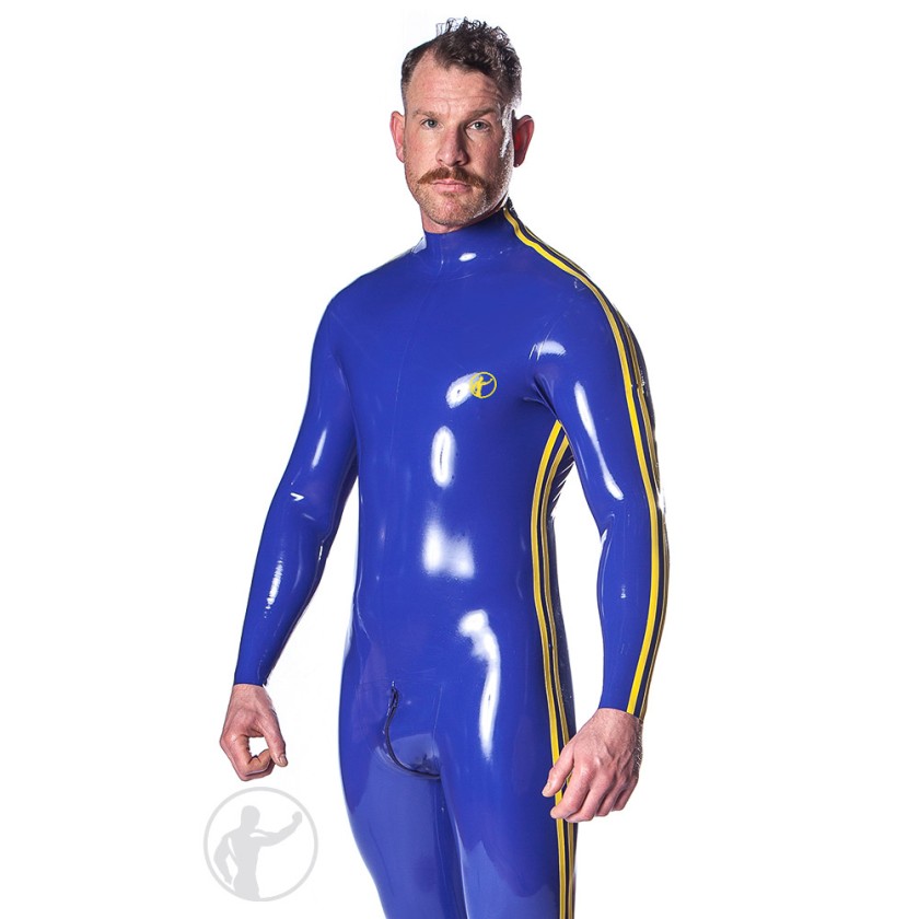 Men's Designer Interceptor Latex Full Body Suit