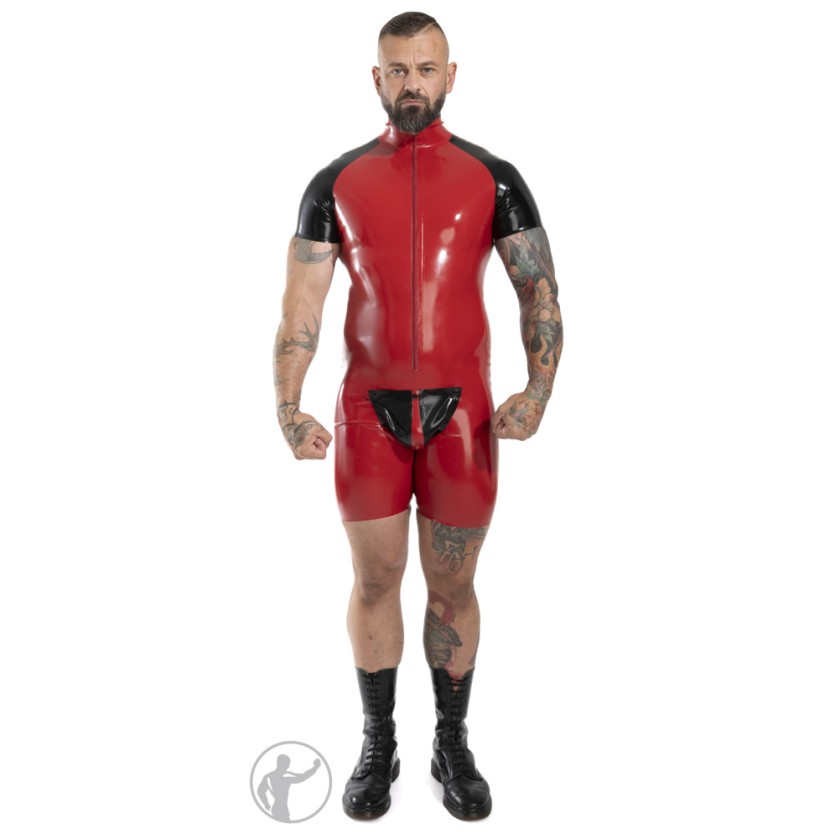 Rubber Raglan Sleeve Surfsuit Cod Piece