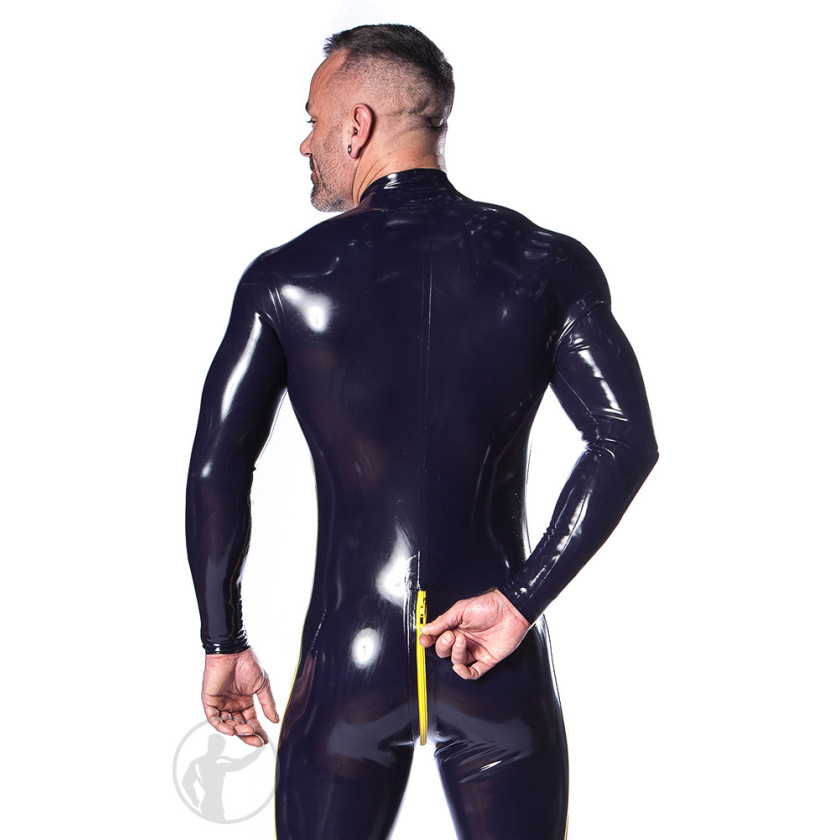 Brand New Latex Full Rubber Black Body Suit Catsuit (one size)