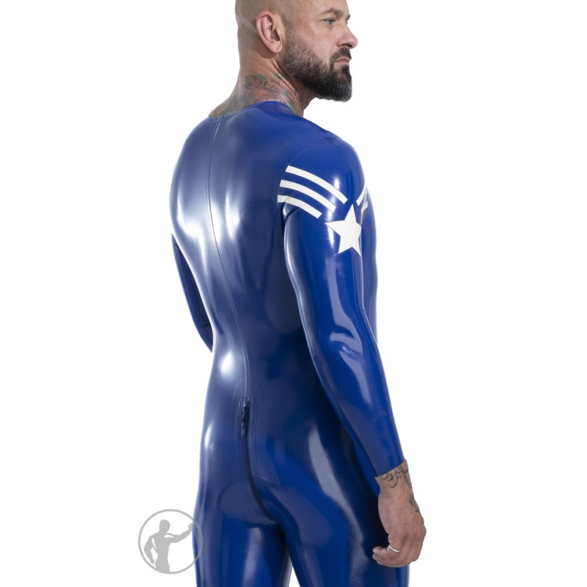 Rubber Captain America Catsuit