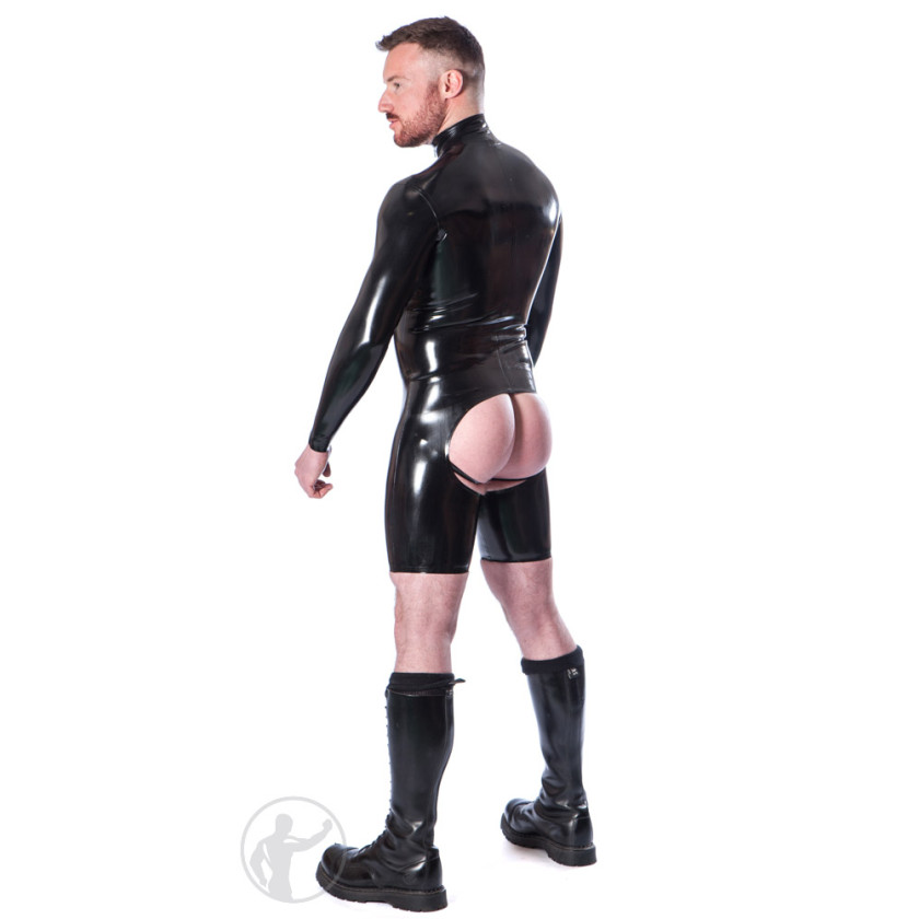 Rubber Cycle Chaps Suit