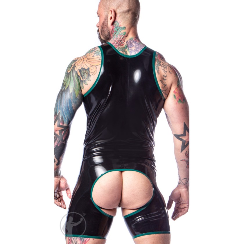 Rubber Shortie Chaps Suit