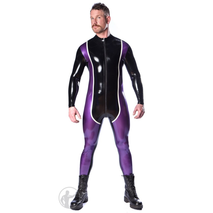 Rubber Xcelerator Catsuit Thru Zip
