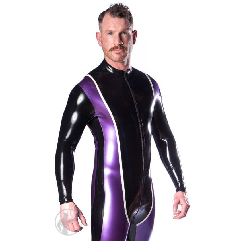 Rubber Xcelerator Catsuit Thru Zip