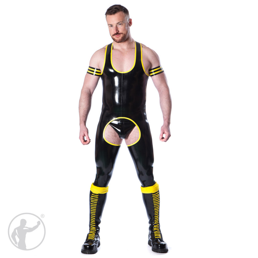 Rubber Sprinter Chaps Suit