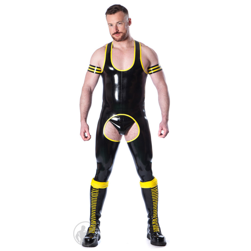 Rubber Sprinter Chaps Suit