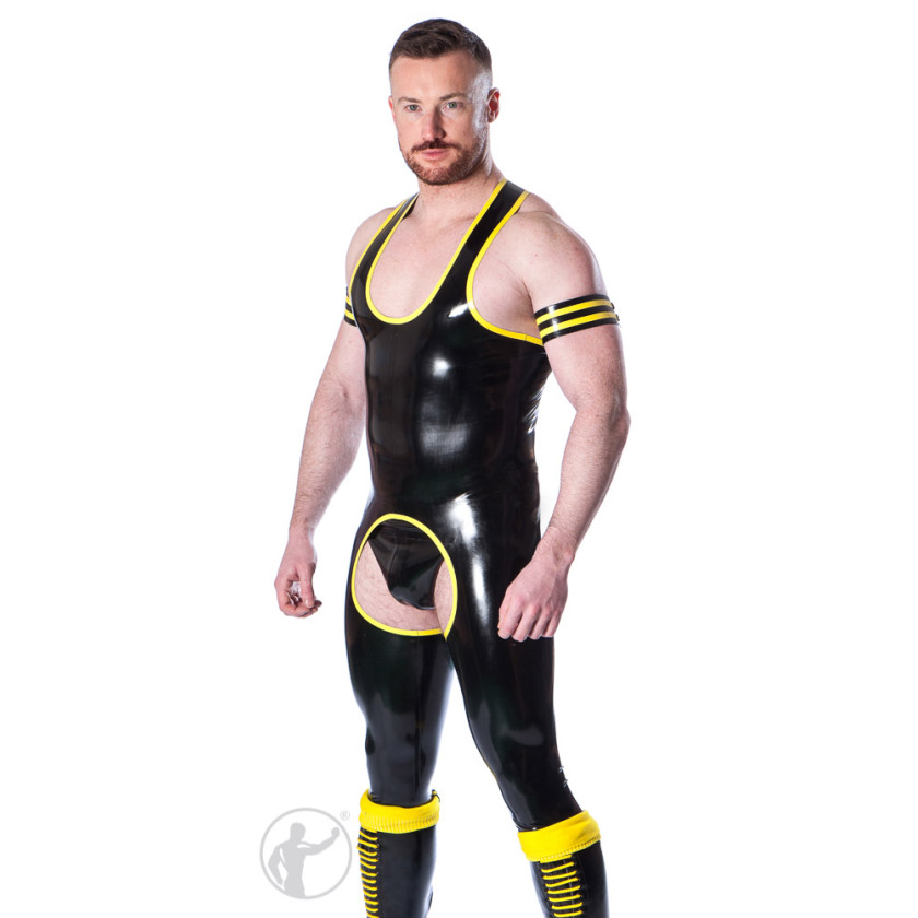 Rubber Sprinter Chaps Suit