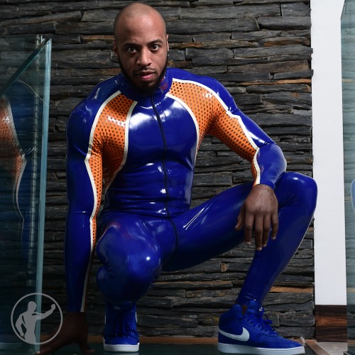 Rubber Brutus Catsuit With Thru Zip
