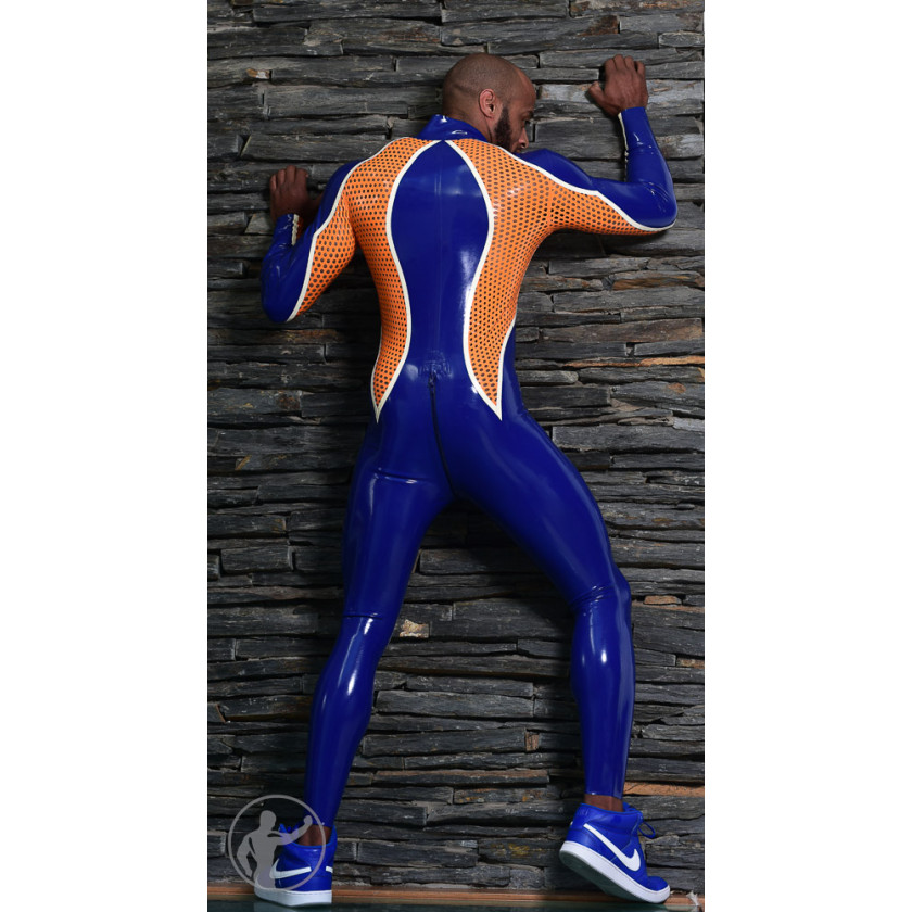 Rubber Brutus Catsuit With Thru Zip