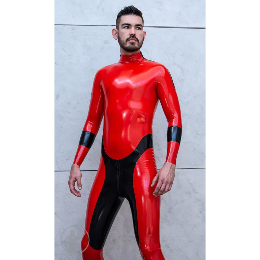 Rubber X-Curve Catsuit