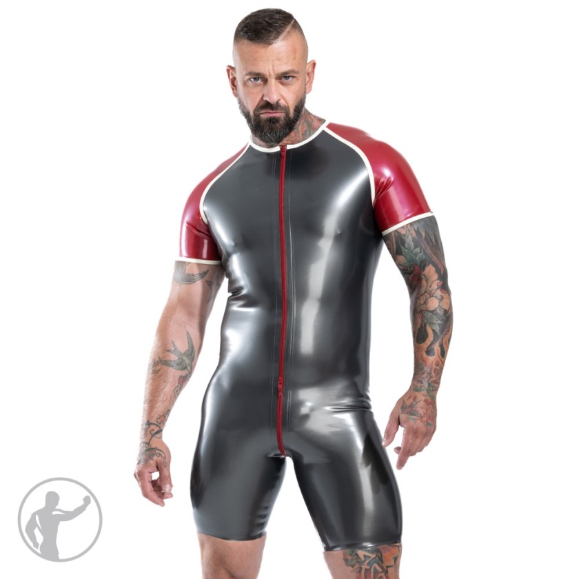 Rubber Raglan Sleeve Surfsuit With Trim