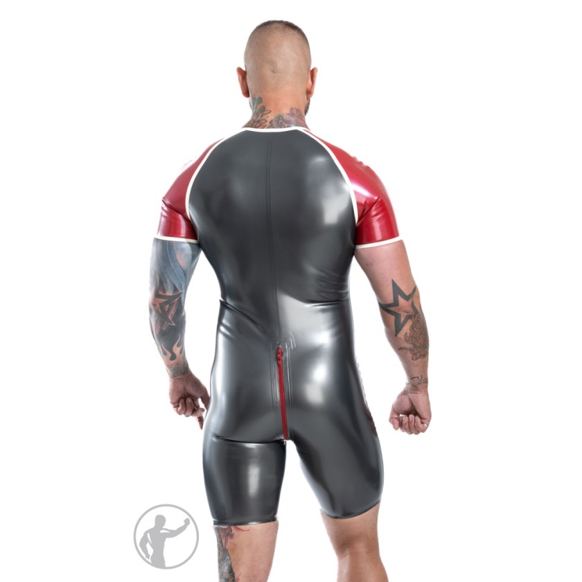 Rubber Raglan Sleeve Surfsuit With Trim