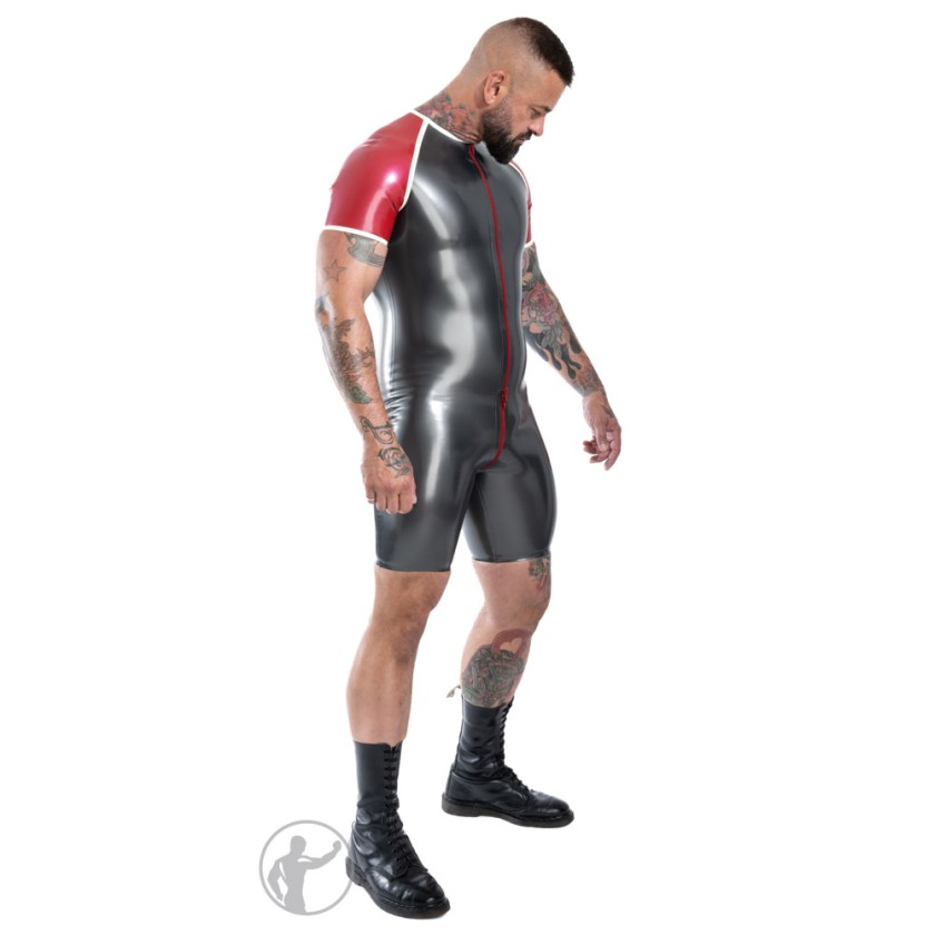 Rubber Raglan Sleeve Surfsuit With Trim