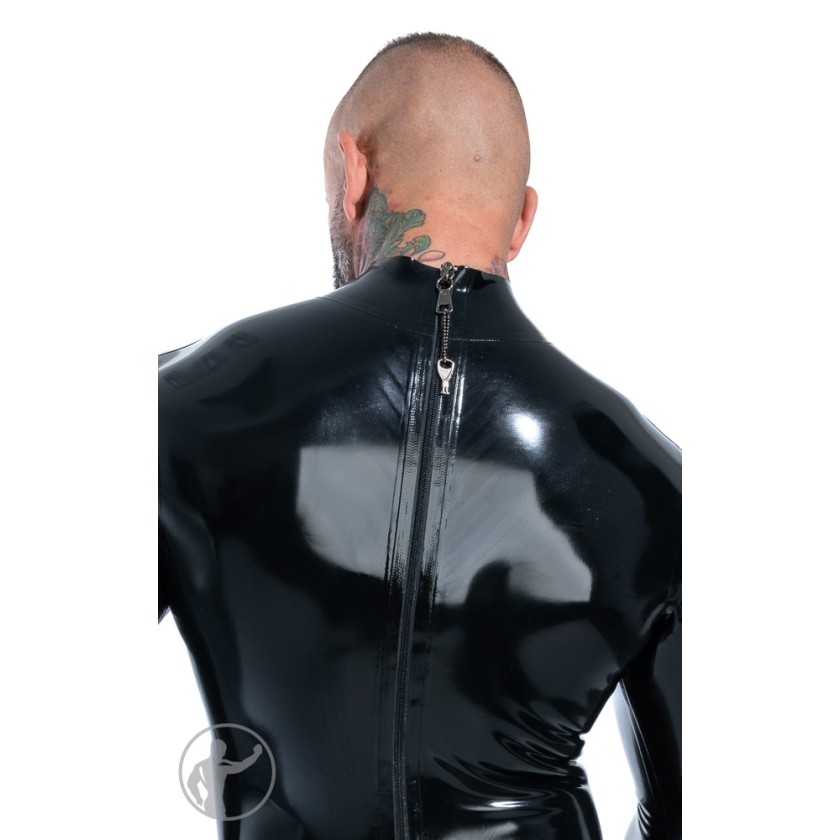 Rubber Catsuit with back thru zip